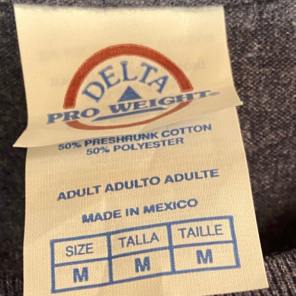 Delta pro weight grey 2nd amendment short sleeve crew neck tshirt mens medium - Picture 3 of 5